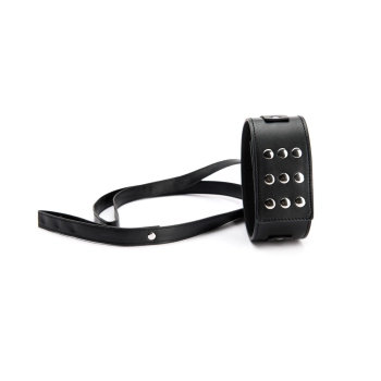 Black Collar With Leash