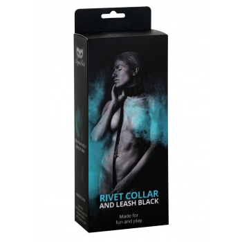 Black Collar With Leash