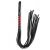 Black Red Long Stripe Flogger
