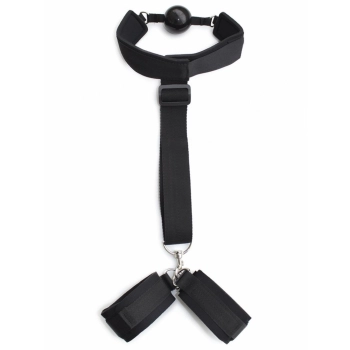 Mouth Gag Ball With Hand Cuffs