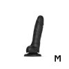 Realistyczne dildo Sliding Skin Strap-on-me czarne M