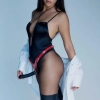 Uprząż do strap on Fabulous Strap on me czerwona błyszcząca