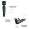 Masturbator wibrujący Man.wand EVO szary 20 cm USB