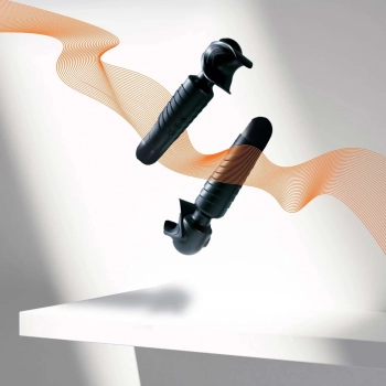 Masturbator wibrujący Man.wand EVO szary 20 cm USB