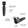 Masturbator wibrujący Man.wand EVO czarny 20 cm
