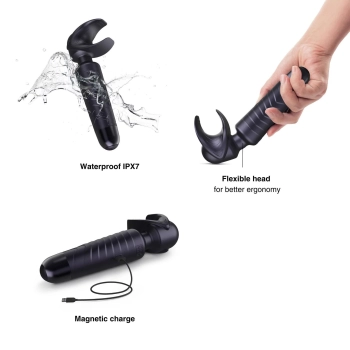 Masturbator wibrujący Man.wand EVO czarny 20 cm