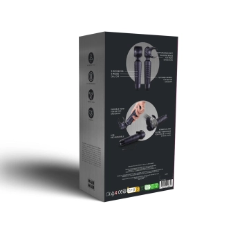 Masturbator wibrujący Man.wand EVO czarny 20 cm