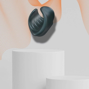 Masturbator wibrujący Man.wand silikonowy 10 trybów 8,5 cm