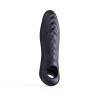 Przedłużka silikonowa Ryzer Max Man.wand black plum 18 cm