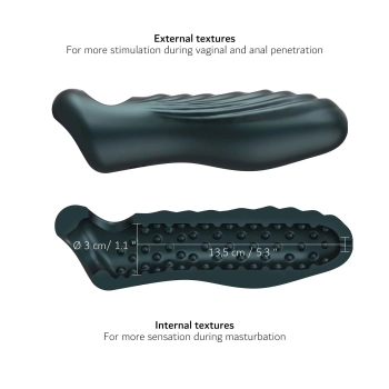 Przedłużka na penisa Ryzer Max Man.wand szara 18 cm