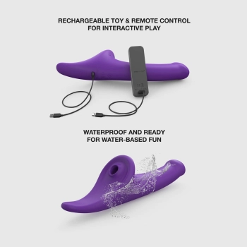 Dildo multiorgazmiczne Strap on me fioletowe S