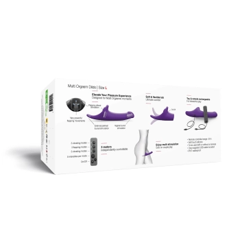 Dildo multi orgasm wibrujące Strap on me L fioletowe