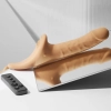 Realistyczne dildo Strap on me L waniliowe z pilotem