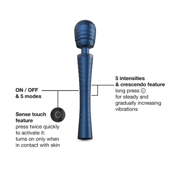 Masażer wibracyjny Man.wand Edgy Stellar Blue