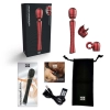 Masażer wibracyjny Man.wand Edgy czerwony silikonowy 30 cm