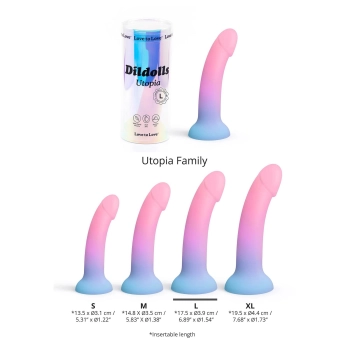 Dildo realistyczne silikonowe Dildolls Utopia L 19 cm