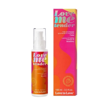 Olejek do masażu rozgrzewający truskawkowy Love Me Tender 100ml