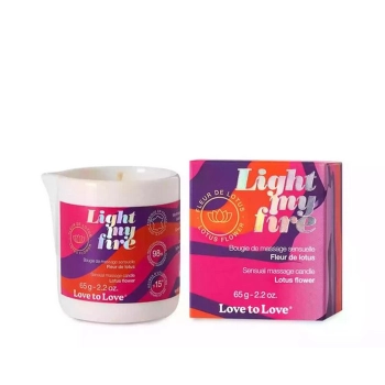 Świeca do masażu Love to Love lotosowa 65g