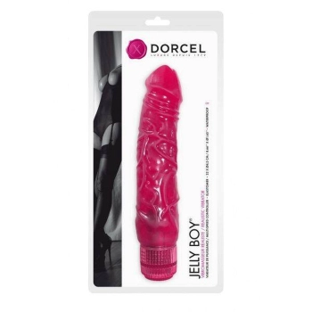 Wibrator realistyczny Jelly Boy Dorcel TPE magenta 22 cm