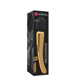 Masażer wibracyjny Dorcel Megawand złoty USB 29 cm