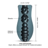 Masturbator silikonowy Dorcel Dual Sensation 14 cm