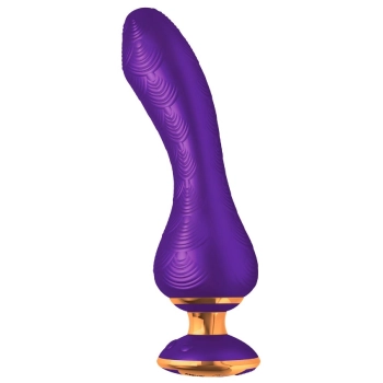 Wibrator punktu G silikonowy Shunga Sanya fioletowy USB 19 cm
