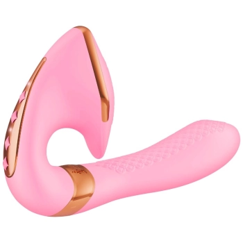 Wibrator silikonowy Shunga Soyo różowy USB 17 cm