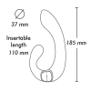 Wibrator Shunga Miyo silikonowy czarny USB 18 cm