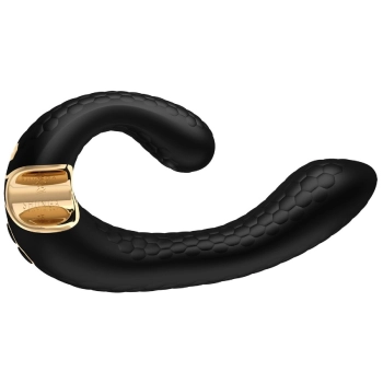 Wibrator Shunga Miyo silikonowy czarny USB 18 cm