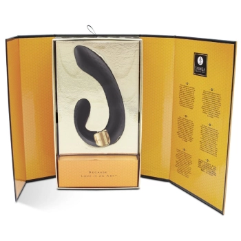 Wibrator Shunga Miyo silikonowy czarny USB 18 cm