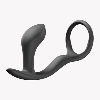 Pierścień erekcyjny z masażerem prostaty Fun Factory Bootie Ring czarny