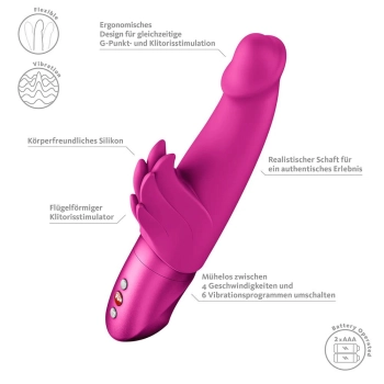 Wibrator króliczek Wicked Angel silikonowy różowy 9,5 cm Fun Factory