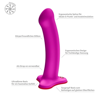 Dildo realistyczne Fun Factory Magnum fioletowe silikonowe