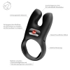 Pierścień erekcyjny wibrujący Fun Factory Nos czarny USB 8 cm