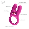 Pierścień erekcyjny wibrujący Fun Factory Nos różowy podwójny USB