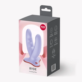 Dildo podwójne Ryde z przyssawką Fun Factory lawendowe