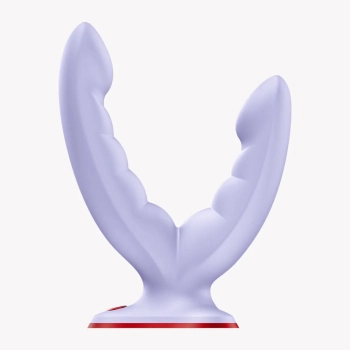 Dildo podwójne Ryde z przyssawką Fun Factory lawendowe