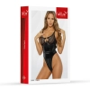 Body erotyczne siateczkowe z zamkiem SoftLine czarne XL