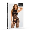 Bodystocking koronkowy SoftLine 2038 czarny One Size