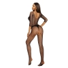 Erotyczny bodystocking siateczkowy SoftLine czarny One size