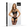 Bodystocking SoftLine 2062 siateczkowy czarny One size