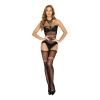 Bodystocking SoftLine 2062 siateczkowy czarny One size