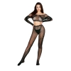 Bodystocking siateczkowy SoftLine 2071 czarny One size