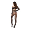Bodystocking siateczkowy SoftLine 2071 czarny One size