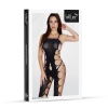 Bodystocking 2072 czarny futurystyczny z wycięciami SoftLine One size
