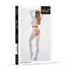 Bodystocking siateczkowy z sznurowaniem SoftLine 2078 biały One size
