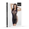 Sukienka erotyczna siateczkowa koronkowa SoftLine 3014 czarna one size