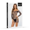 Zmysłowa sukienka erotyczna siateczkowa SoftLine 3025 czarna One Size