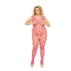 Bodystocking She cat plus size różowy XL 3XL SoftLine