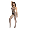 Bodystocking siateczkowy SoftLine Collection czarny S/L